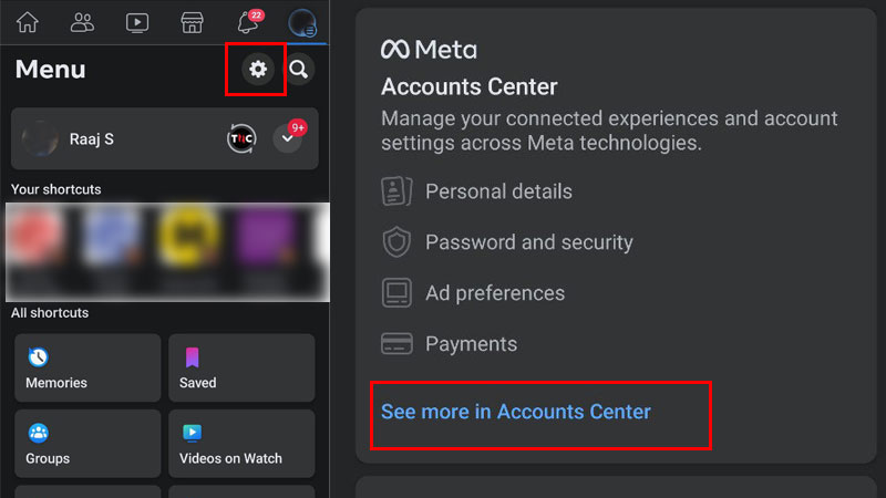 FB Account Center