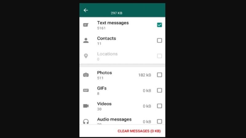 find and delete large whatsapp files on smartphones