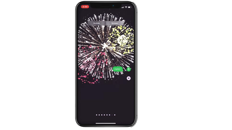 Fireworks Text Effects on iPhone