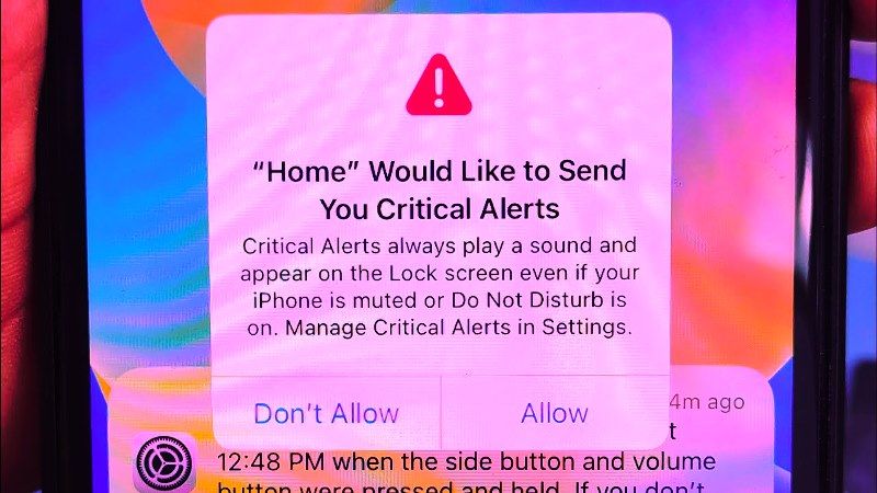 fix home would like to send you critical alerts