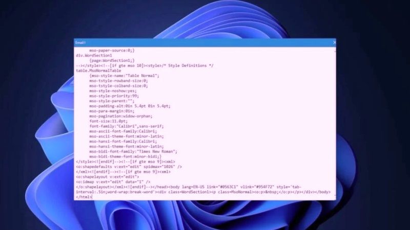 fix windows 11 mail app emails appearing in raw html data