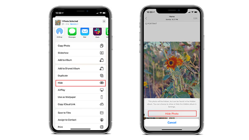 Hide Photo on iPhone with iOS 14