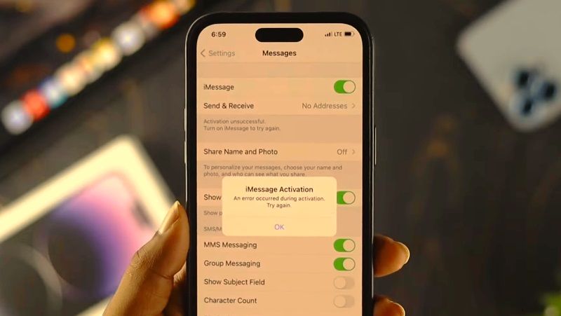imessage activation unsuccessful iphone 14 fix