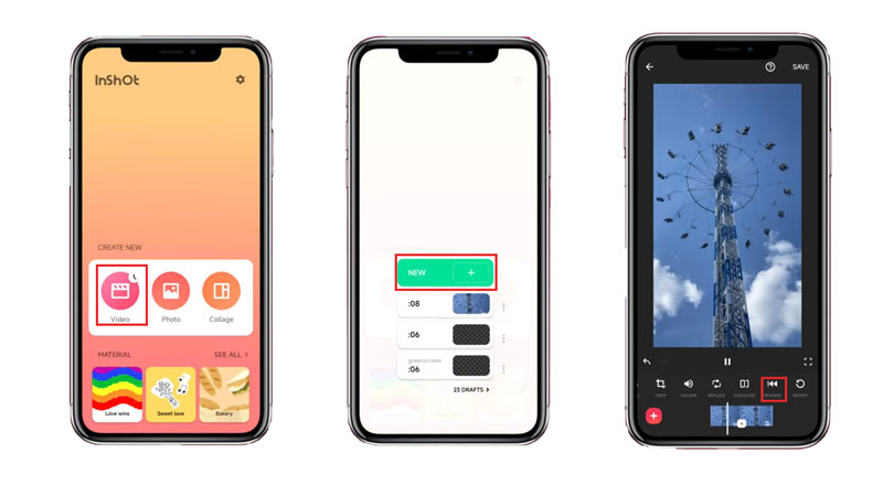 Inshot Reverse Video iPhone
