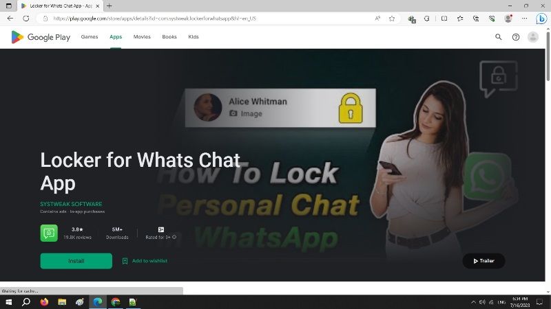 lock a whatsapp chat with password