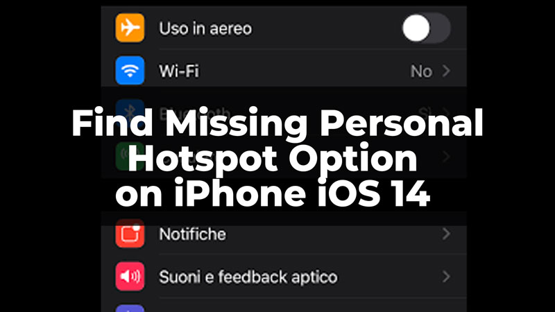 Find Missing Hotspot option