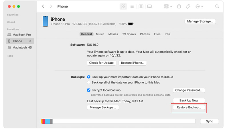 Recover Photos using iTunes Backup on iPhone
