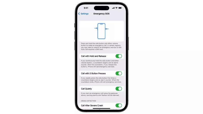 turn off sos on iphone 14