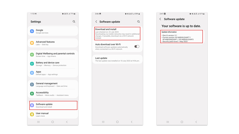 Update Samsung Phone to One UI 5.1