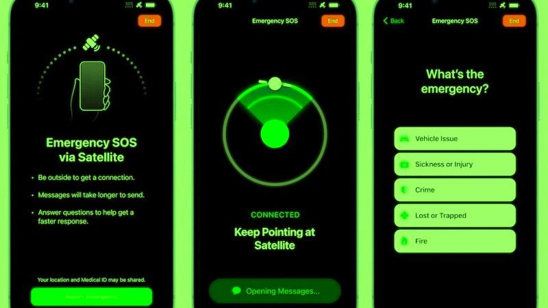use emergency sos on iphone 14