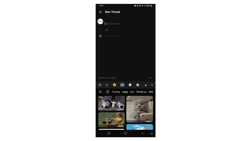 Use GIFs in Threads app on Android or iPhone