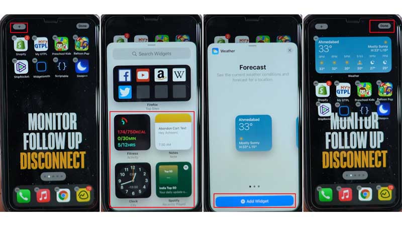 Add Widget to Home Screen 