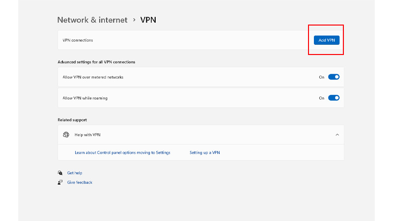 Add VPN