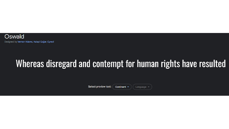 Oswald Font