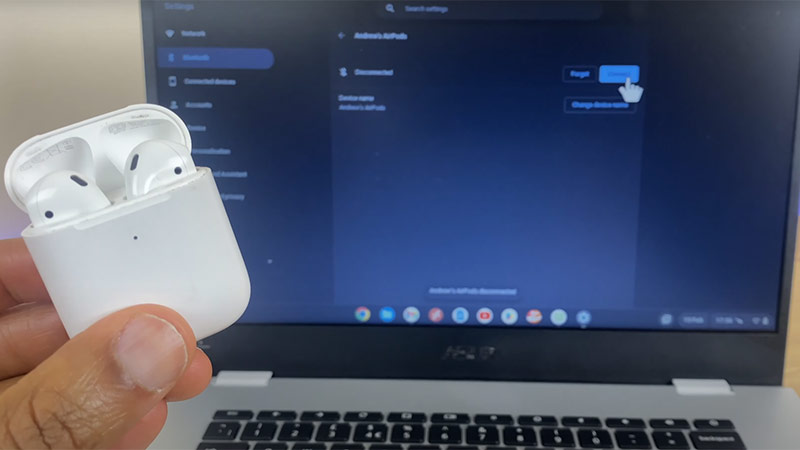 Pair AirPods to Chromebook