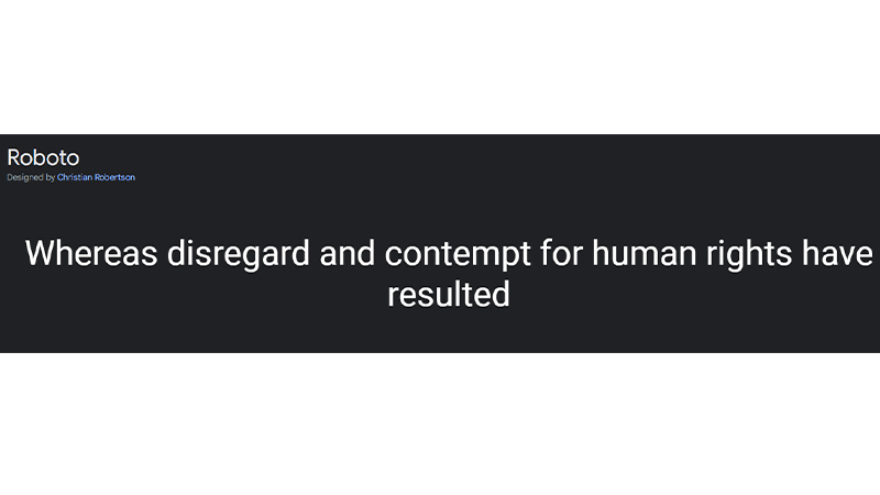 Roboto Font