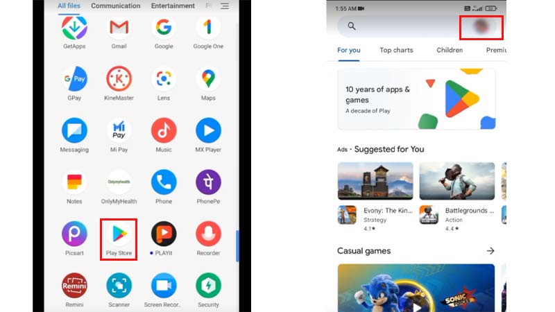 Steps for Android
