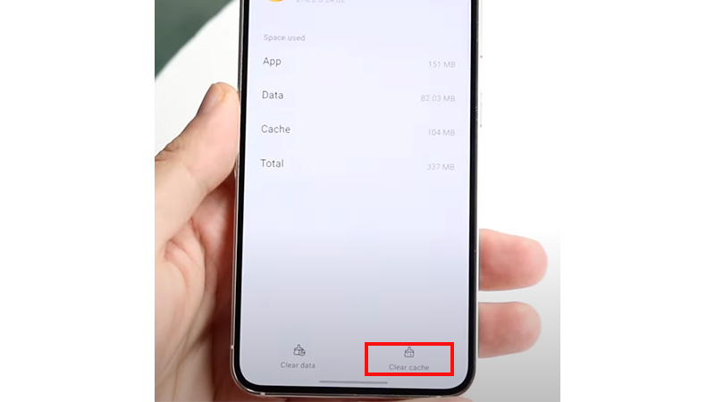 Clear Cache Data