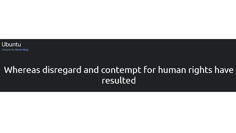 Ubuntu font