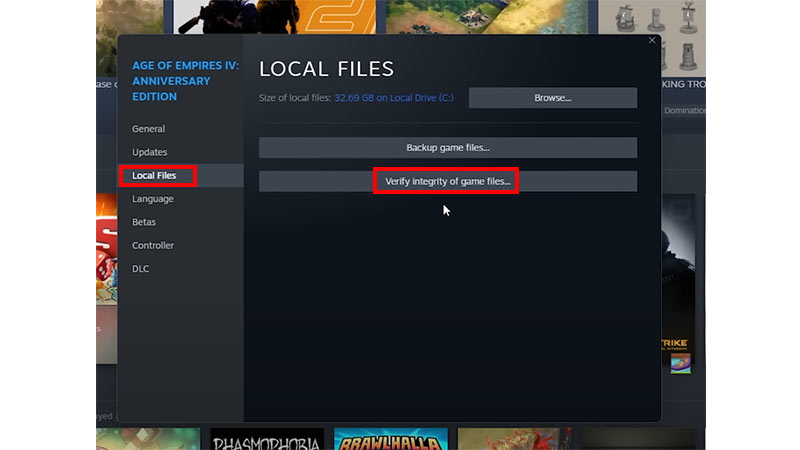Verify integrity files step 3