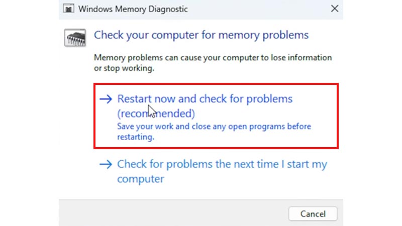Windows Memory Diagnostic - Fix Hypervisor error in Windows 11