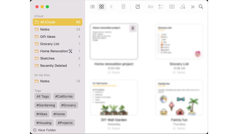Apple Notes app