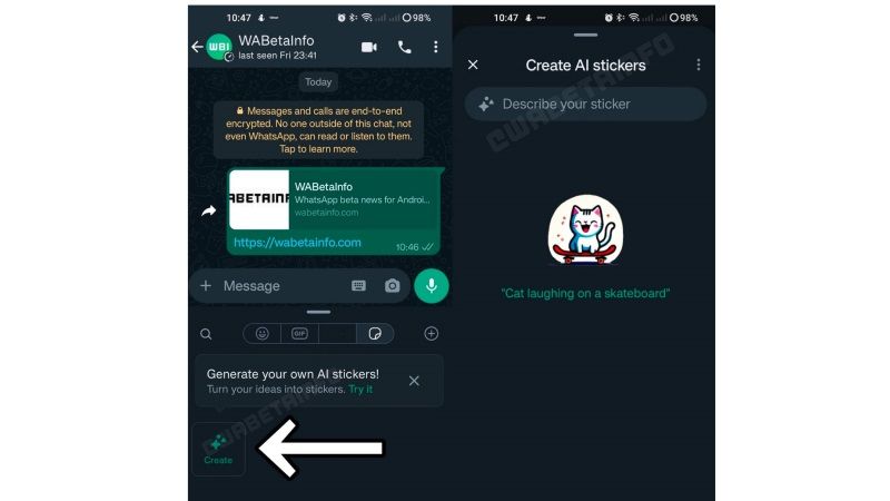 create AI-Generated Stickers on WhatsApp