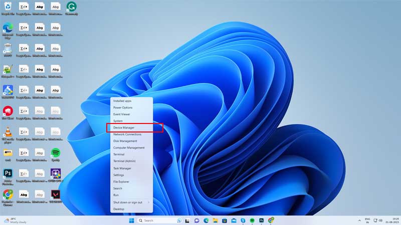 Device Manager in windows