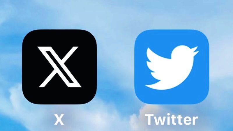 get blue twitter bird icon and remove X