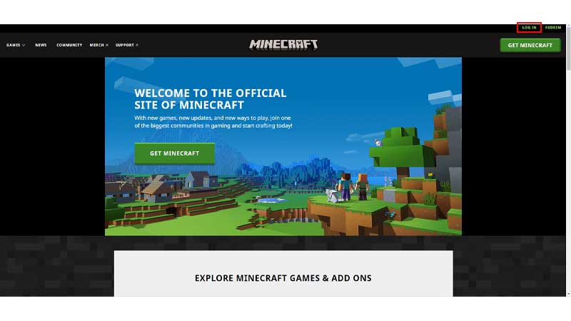 Minecraft login