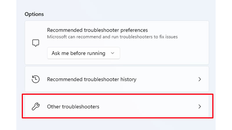 Other Troubleshooters