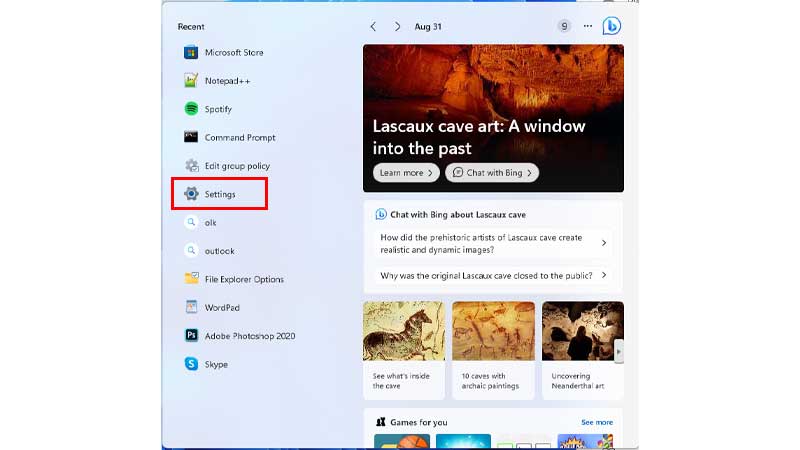 Settings For Fix
