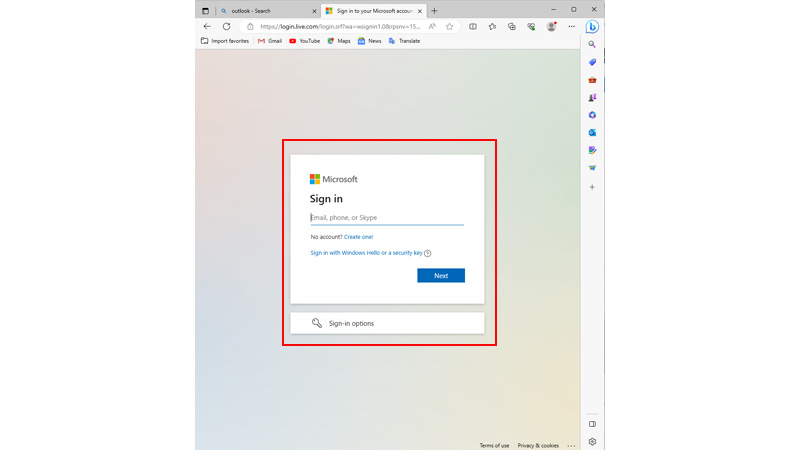 Outlook Log in