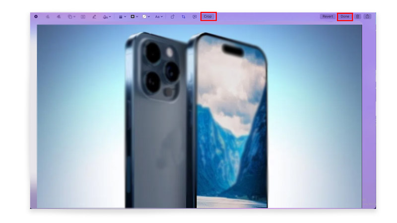 Crop Screenshot in mac using screenshot crop tool 