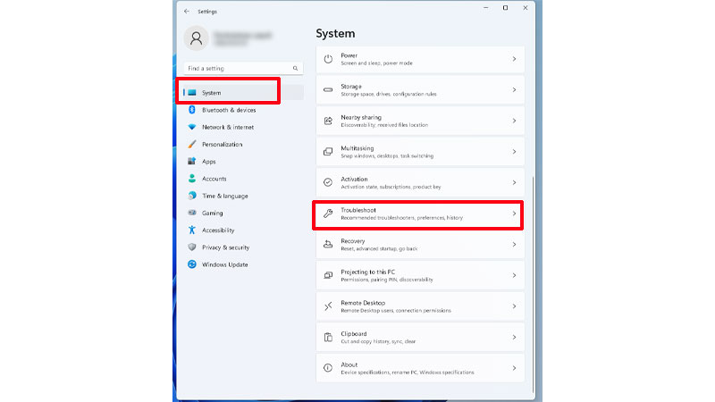 System Troubleshoot