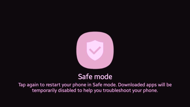 turn on safe mode in android
