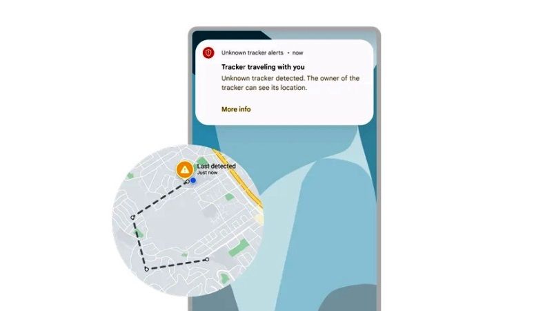 what is unknown tracker alerts on android how it works