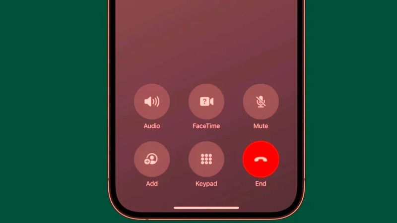 where is the end call button in iOS 17