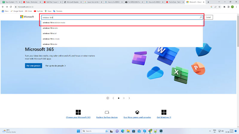 windows 10 Installation Media