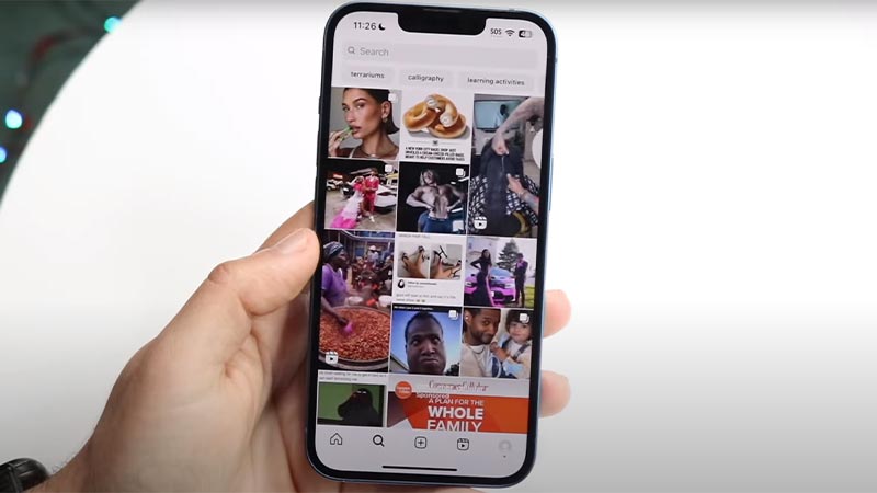Reset Instagram Explore Feed