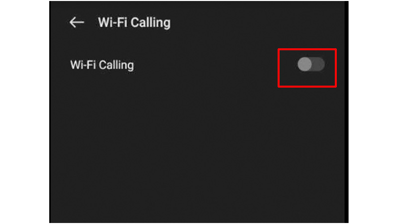 Disable Calling