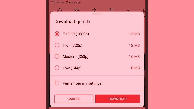 download videos on Android and iOS YouTube Premium