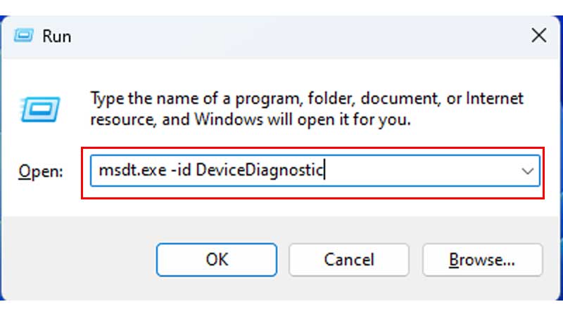 command to hardware troubleshoot