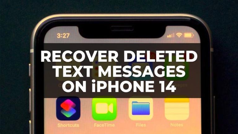 how to recover deleted text messages on iPhone 14