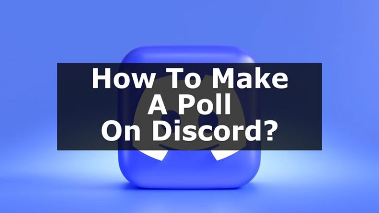 make a poll on discors