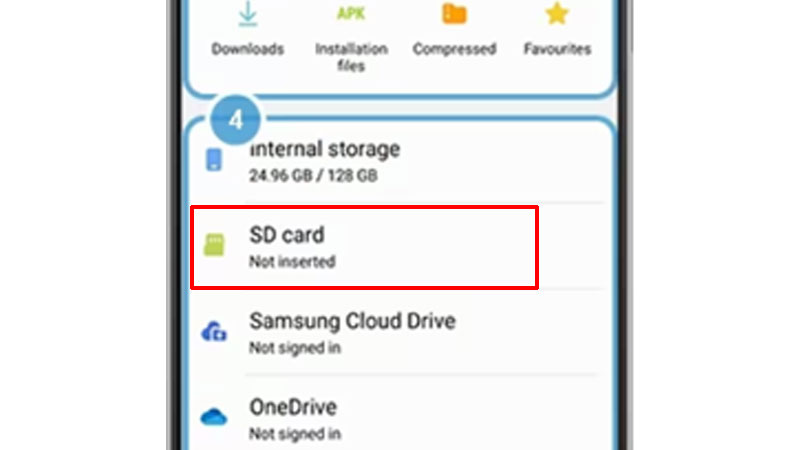 SD Card Storage