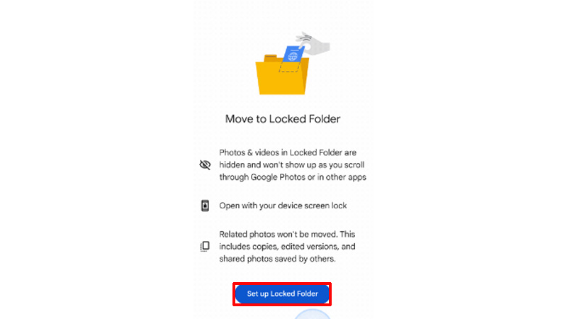 set up Locked Folder
