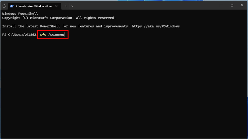 SFC Scan Terminal