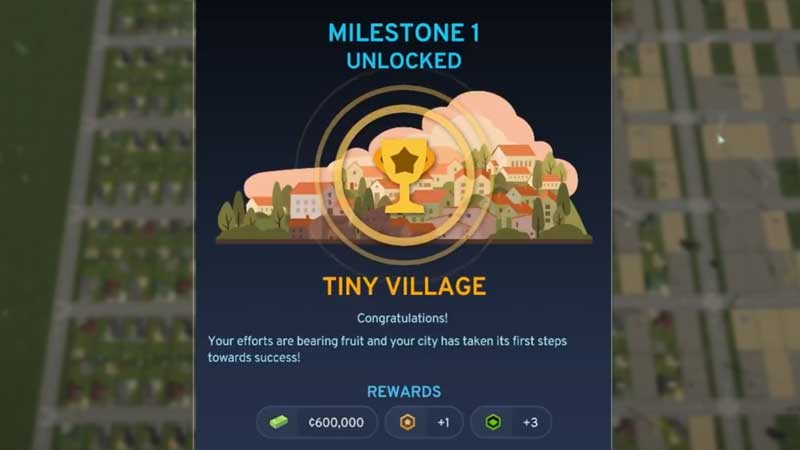 City Skylines 2 Milestone