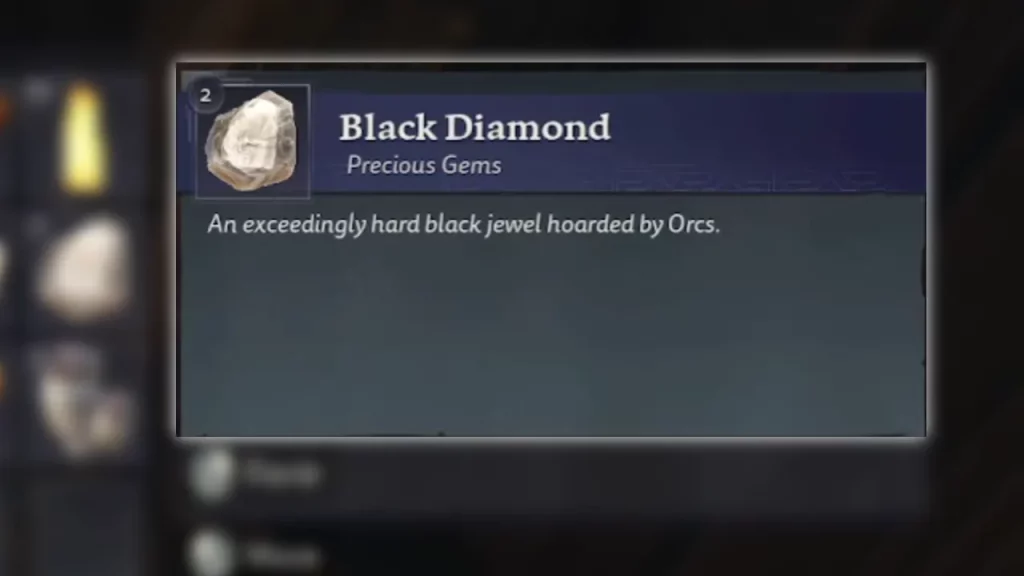 LOTR Return to Moria Black Diamond